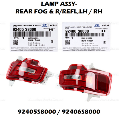 OEM Rear Bumper Backup Lamp Reflector LH RH 2P 1set for Hyundai Palisade 20-22