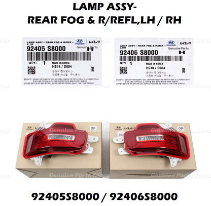 OEM Rear Bumper Backup Lamp Reflector LH RH 2P 1set for Hyundai Palisade 20-22