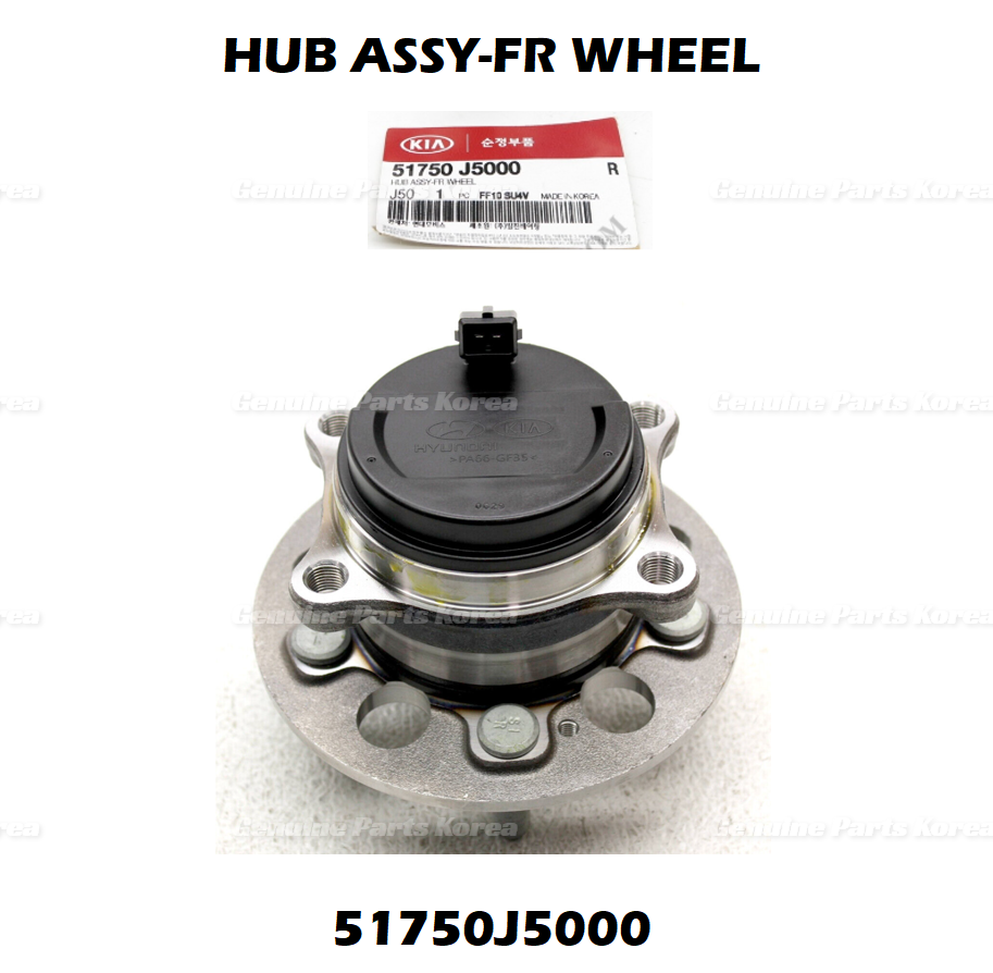Genuine Wheel Hub & Bearing 51750J5000 for Hyundai Genesis G70 Kia Stinger