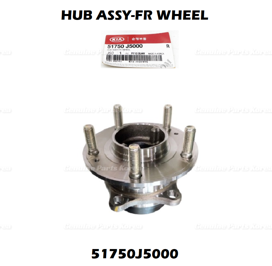 Genuine Wheel Hub & Bearing 51750J5000 for Hyundai Genesis G70 Kia Stinger