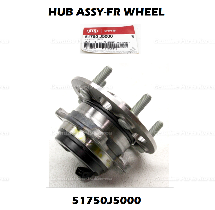 Genuine Wheel Hub & Bearing 51750J5000 for Hyundai Genesis G70 Kia Stinger