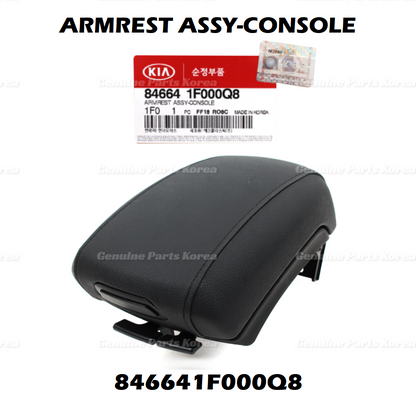 Genuine Center Armrest Black 846641F000Q8 for Kia Sportage 2005-2010