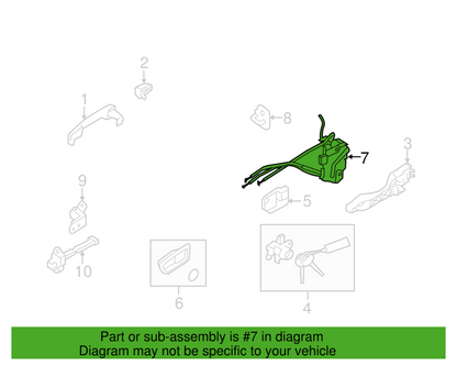 Genuine FRONT LEFT Door Lock Latch Actuator 813102K030 for Kia Soul 2011-2013