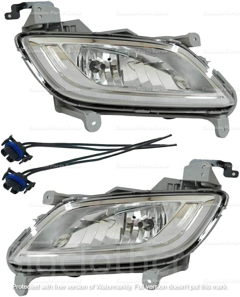 OEM Fog Light Assy & Connector LH & RH 1set for Hyundai Veloster 2012-2017