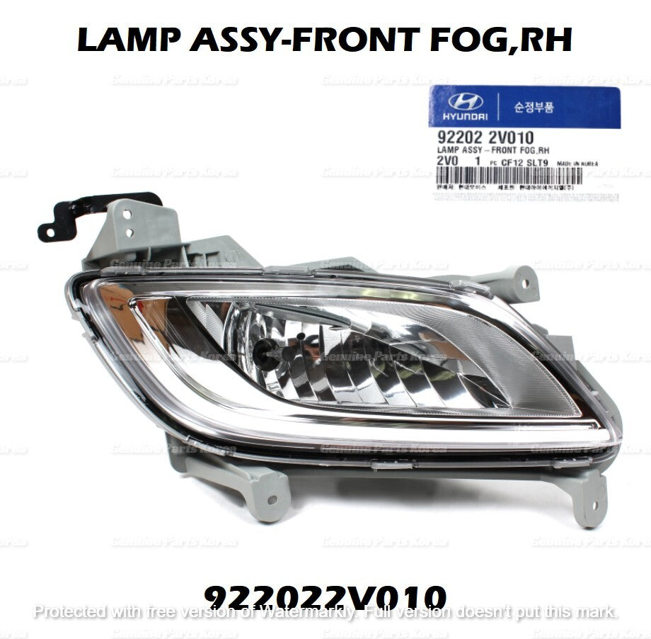 OEM Fog Light Assy & Connector LH & RH 1set for Hyundai Veloster 2012-2017