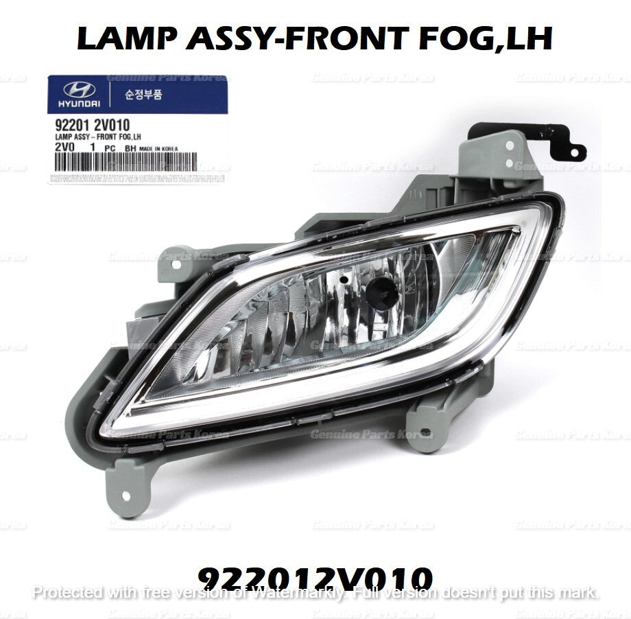 OEM Fog Light Assy & Connector LH & RH 1set for Hyundai Veloster 2012-2017