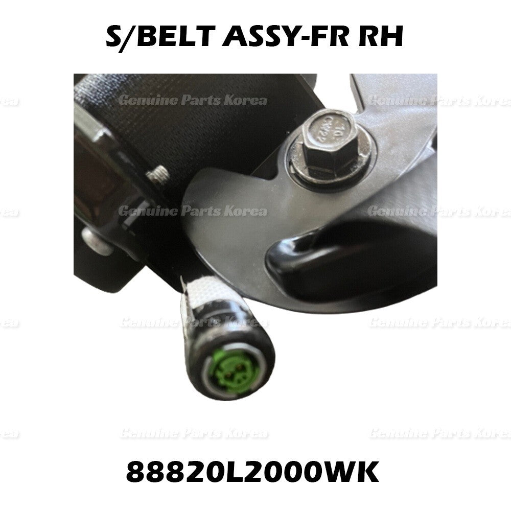 Genuine Blk Seat Belt Front Right 88820L2000WK for Kia K5 2021-2022