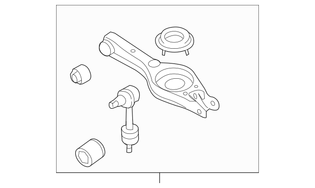 Genuine REAR LH RH Lower Control Arm 2P 1set for Hyundai Sonata Kia Optima