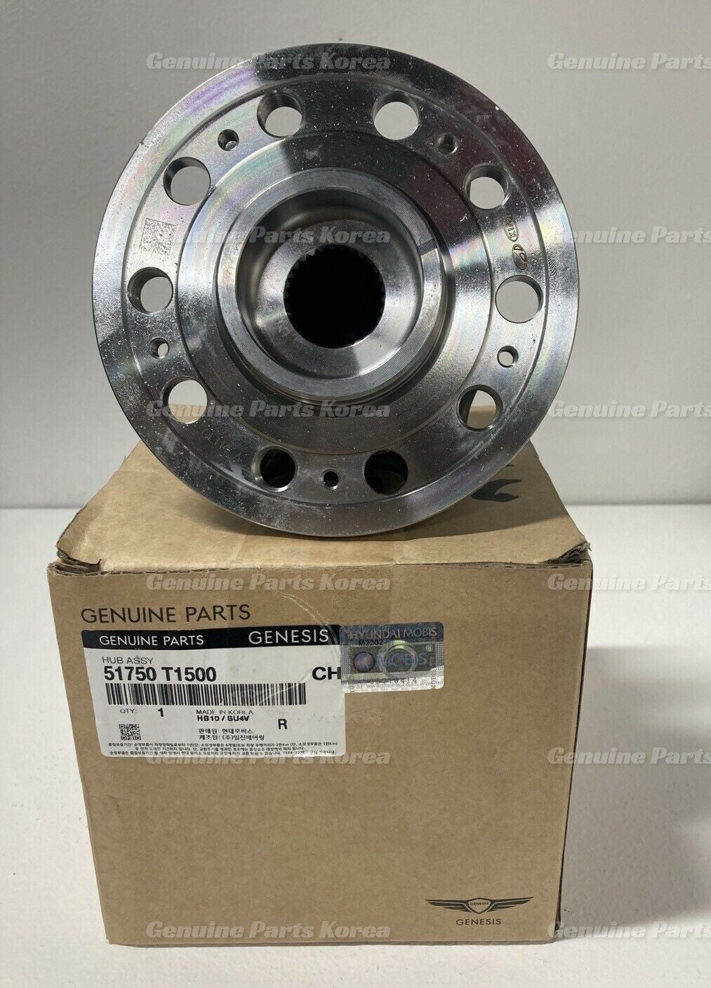 OEM Front Wheel Hub & Bearing 51750T1500 for Hyundai Genesis G80 GV80 21-22
