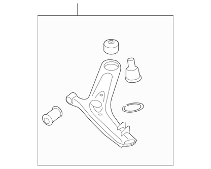 Genuine FRONT LOWER LEFT Control Arm 545002K500 for Kia Soul 2010-2013