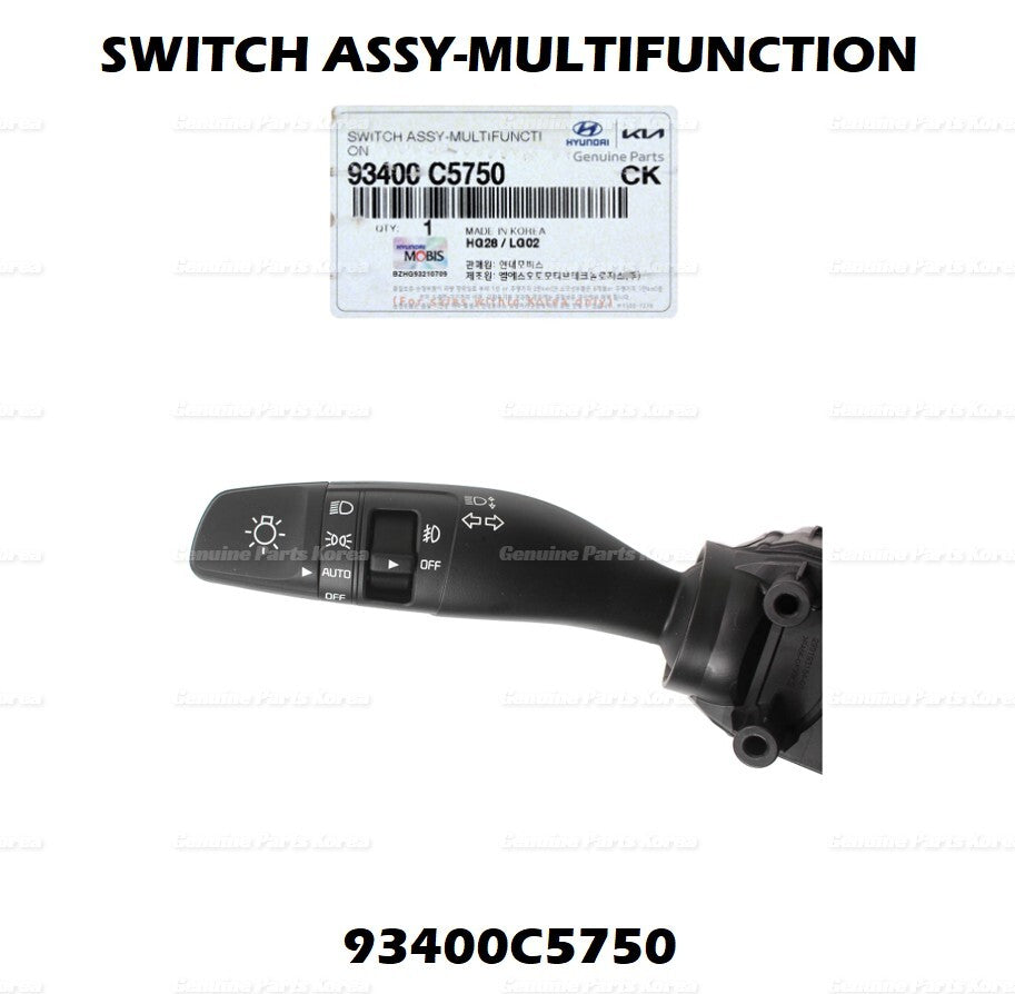 Genuine Column Combo Multi-Function Switch 93400C5750 for Kia Sorento 16-18