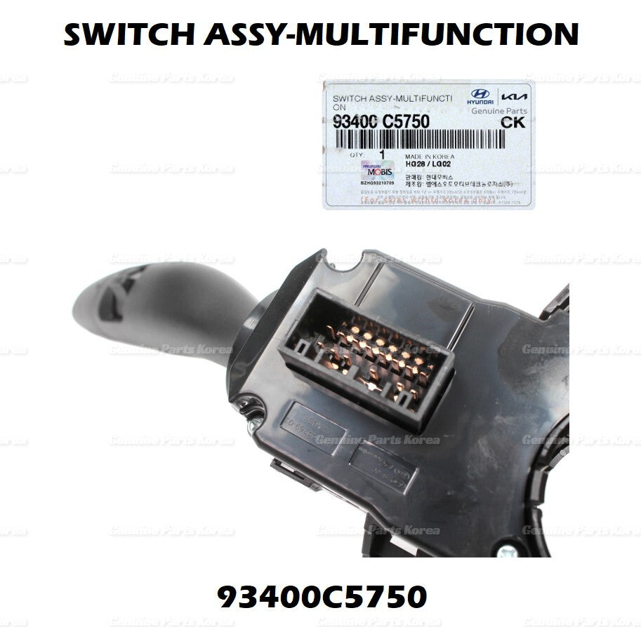 Genuine Column Combo Multi-Function Switch 93400C5750 for Kia Sorento 16-18