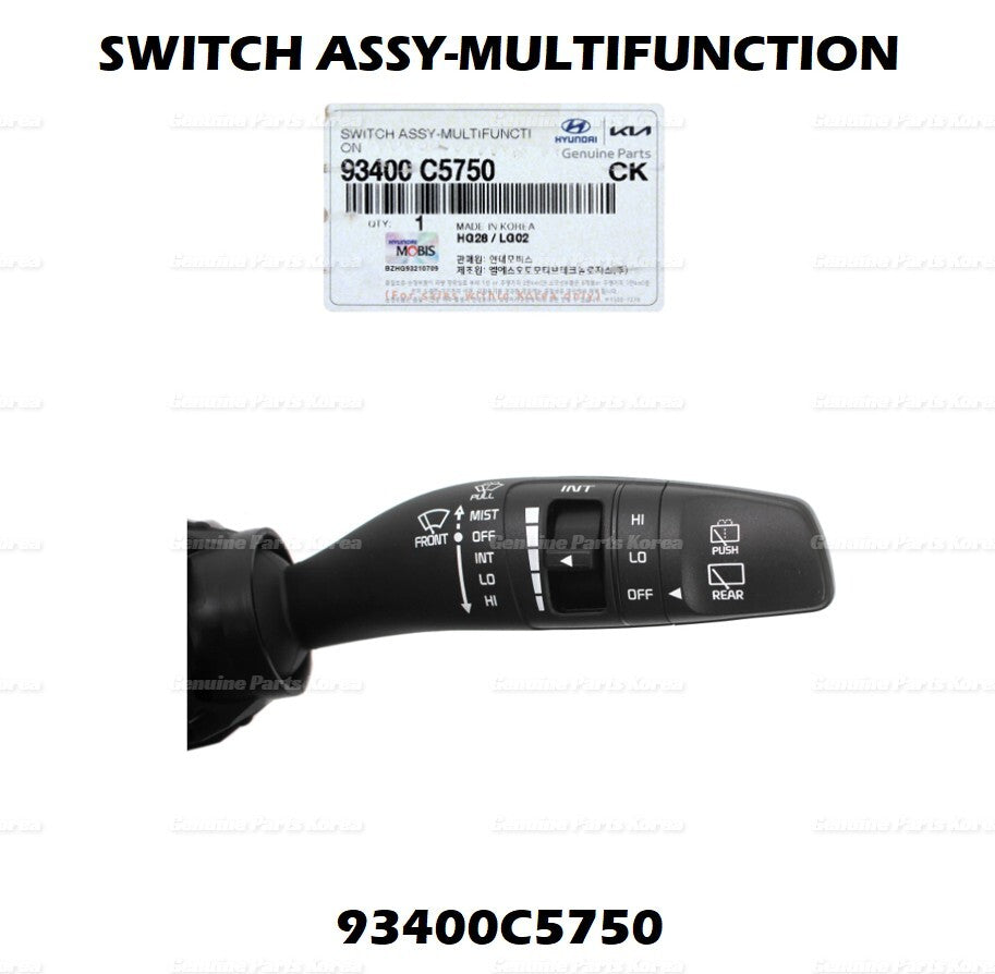 Genuine Column Combo Multi-Function Switch 93400C5750 for Kia Sorento 16-18