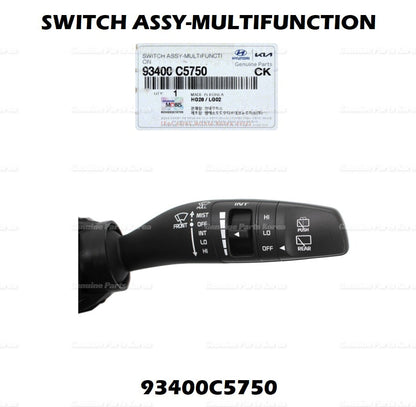 Genuine Column Combo Multi-Function Switch 93400C5750 for Kia Sorento 16-18