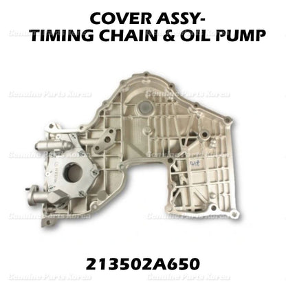Genuine Timing Chain Cover Assy 213502A650 For Hyundai & Kia  2006 - 2013