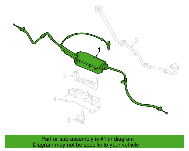 OEM PARKING BRAKE ASSY-ELECTRONIC 597003M900 for Hyundai Genesis Equus