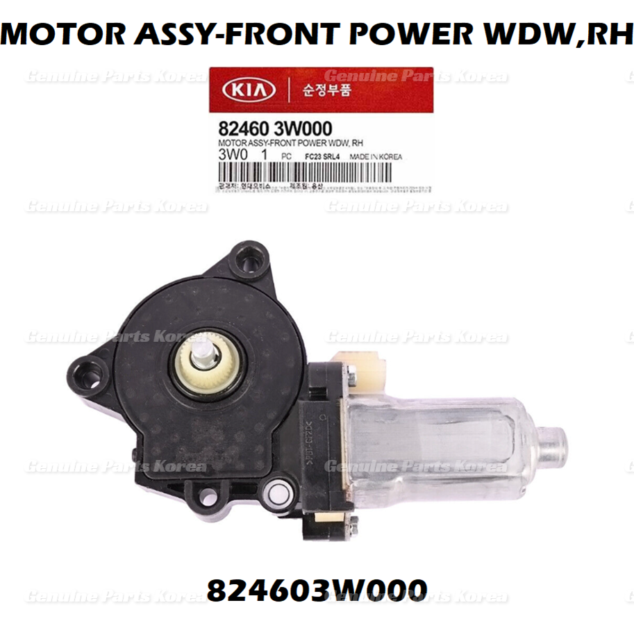 OEM FRONT RIGHT Power Window Motor 824603W000 for Kia Sportage 2011-2016