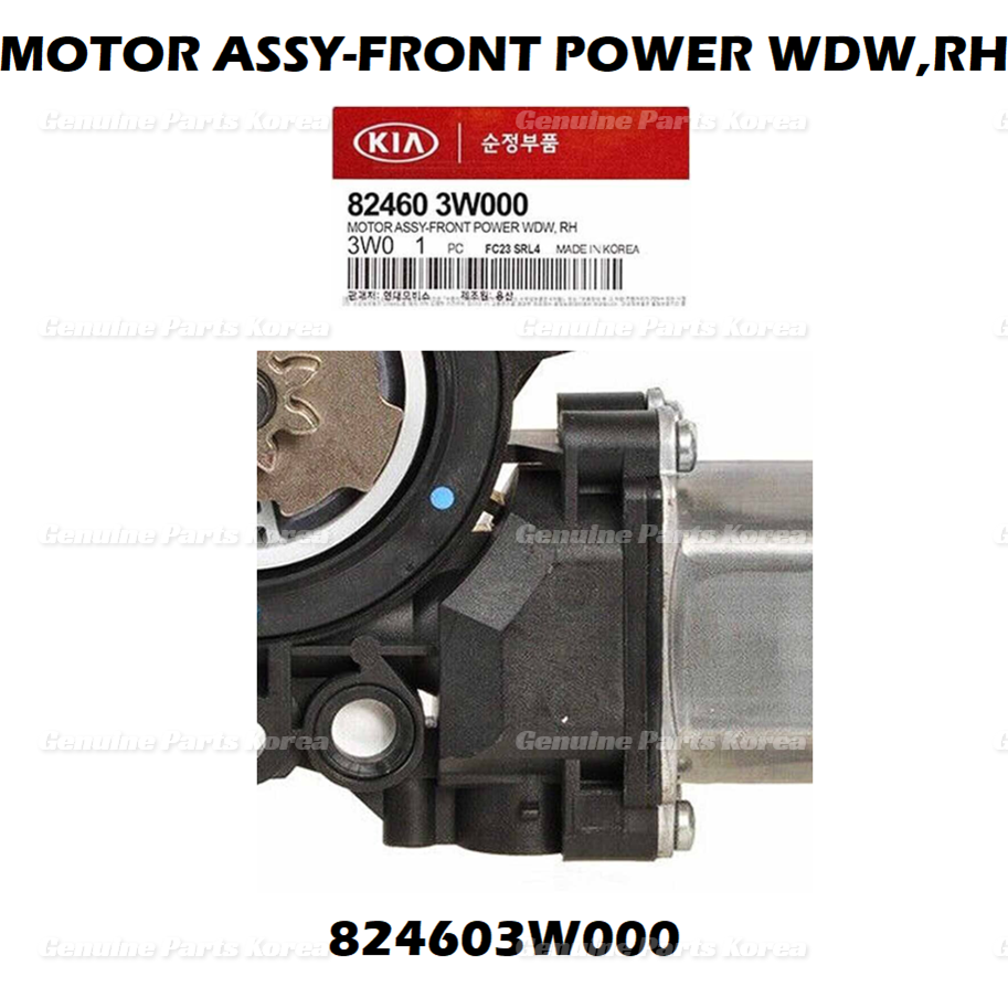 OEM FRONT RIGHT Power Window Motor 824603W000 for Kia Sportage 2011-2016