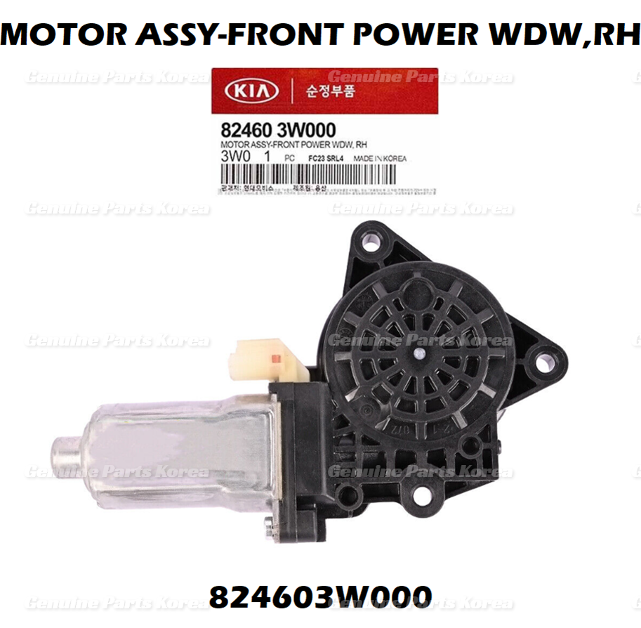 OEM FRONT RIGHT Power Window Motor 824603W000 for Kia Sportage 2011-2016