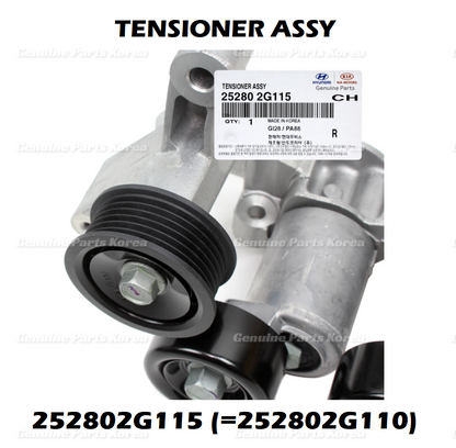 Genuine Belt Tensioner 252802G115 (=252802G110) for Hyundai Kia 2010-2016