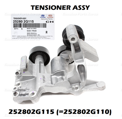 Genuine Belt Tensioner 252802G115 (=252802G110) for Hyundai Kia 2010-2016