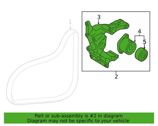 Genuine Belt Tensioner 252802GGC4 for Hyundai Kia 2015-2022