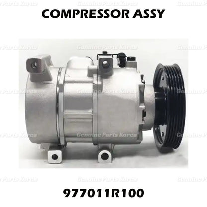 Genuine A/C Compressor 977011R100 for Hyundai Accent 12-17 Kia Rio 12-15
