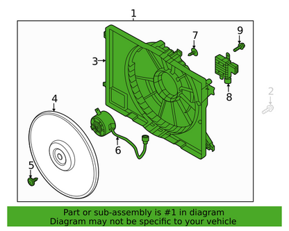 Genuine Blower Assembly 25380G7000 for Hyundai Ioniq Kona Electric Kia Niro EV