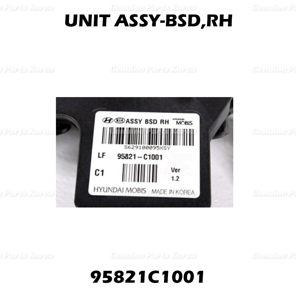 OEM Blind Spot Detection Right Unit Assy 95821C1001 for Hyundai Sonata 2015-17