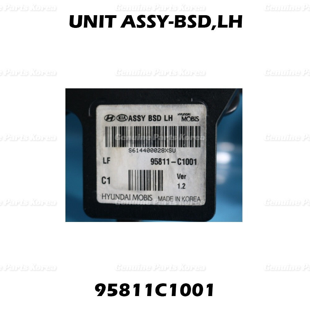 OEM Blind Spot Detection Left Unit Assy 95811C1001 for Hyundai Sonata 2015-17