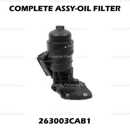Genuine Engine Oil Filter 263003CAB1 for Hyundai & Kia 2012 - 2019