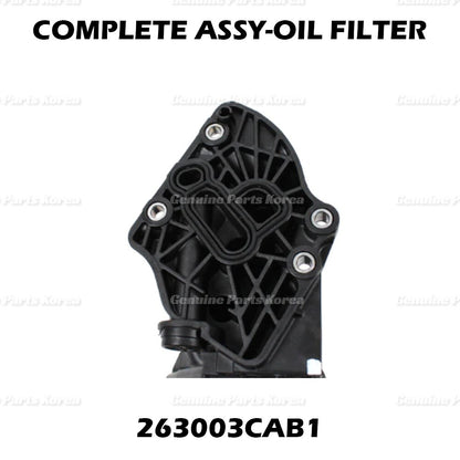 Genuine Engine Oil Filter 263003CAB1 for Hyundai & Kia 2012 - 2019