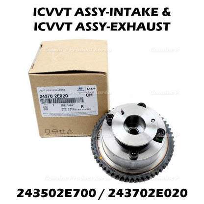 Genuine CVVT Assy Intake & Exhaust 243502E700 243702E020 for Hyundai Kia