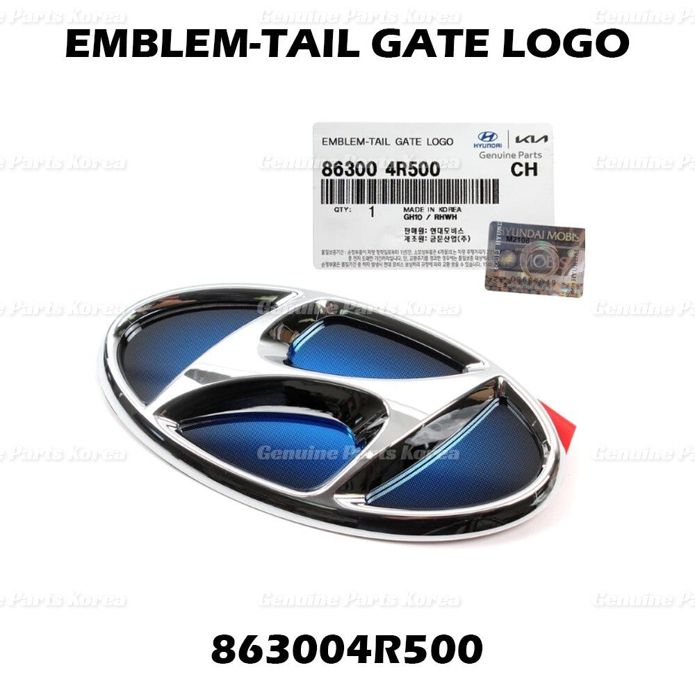 Genuine Rear Trunk Emblem 863004R500 for Hyundai Sonata Hybrid 2013 - 2015