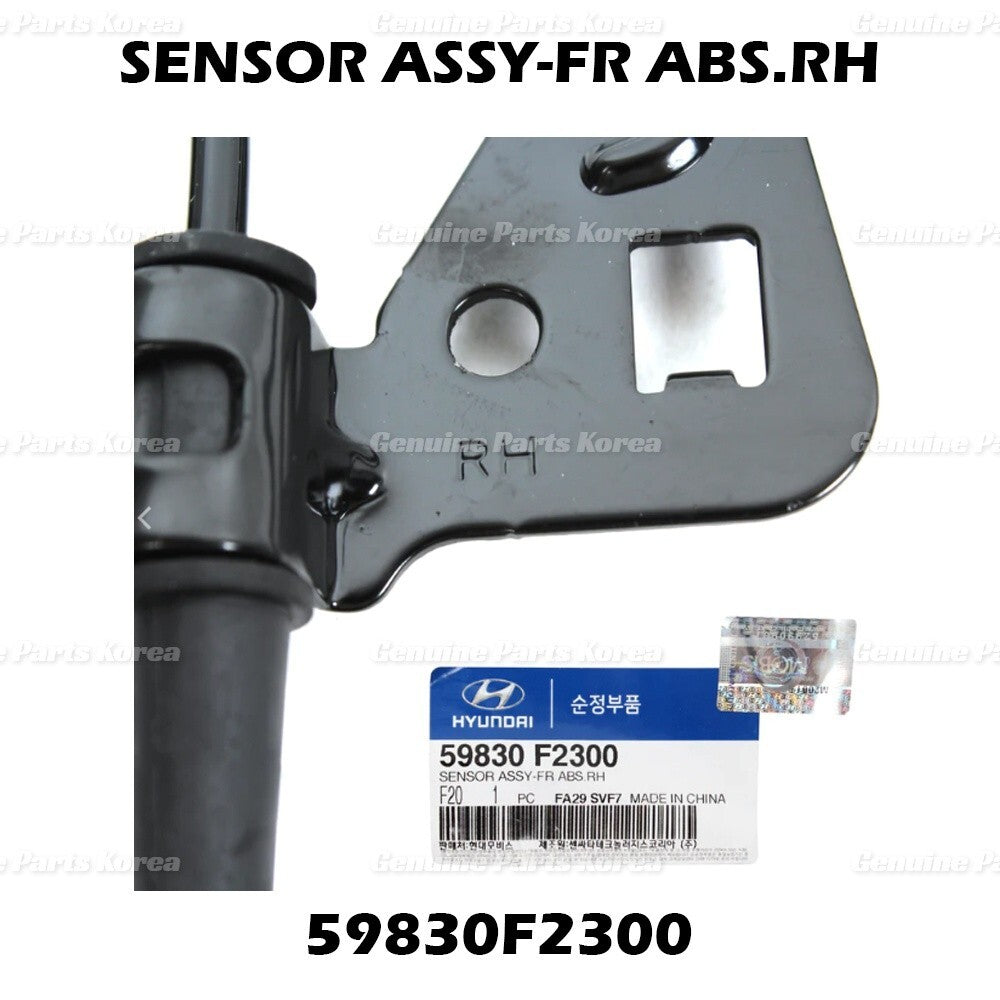 Genuine ABS Front Wheel RH Sensor Assy 59830F2300 for Hyundai Elantra 2017-2020