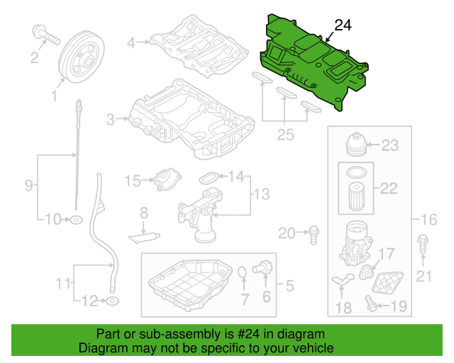 Genuine Upper Engine Intake Manifold 292103CFC1 for Hyundai & Kia