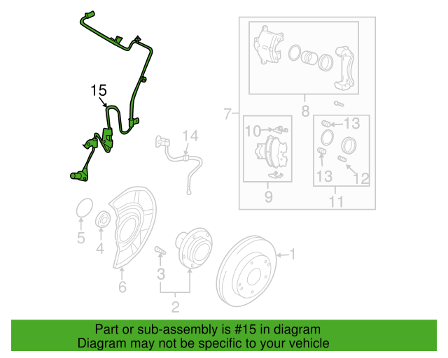 Genuine ABS Front Wheel Sensor Assy 956702C100 for Hyundai Tiburon 2003-2004