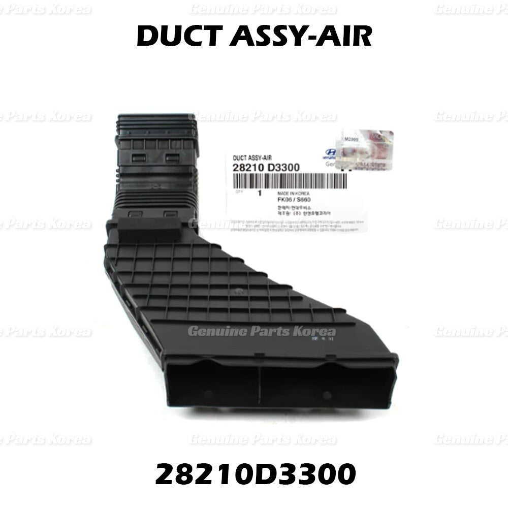 Genuine Air Intake Duct Tube 28210D3300 for Hyundai Tucson 1.6L 2016 - 2018