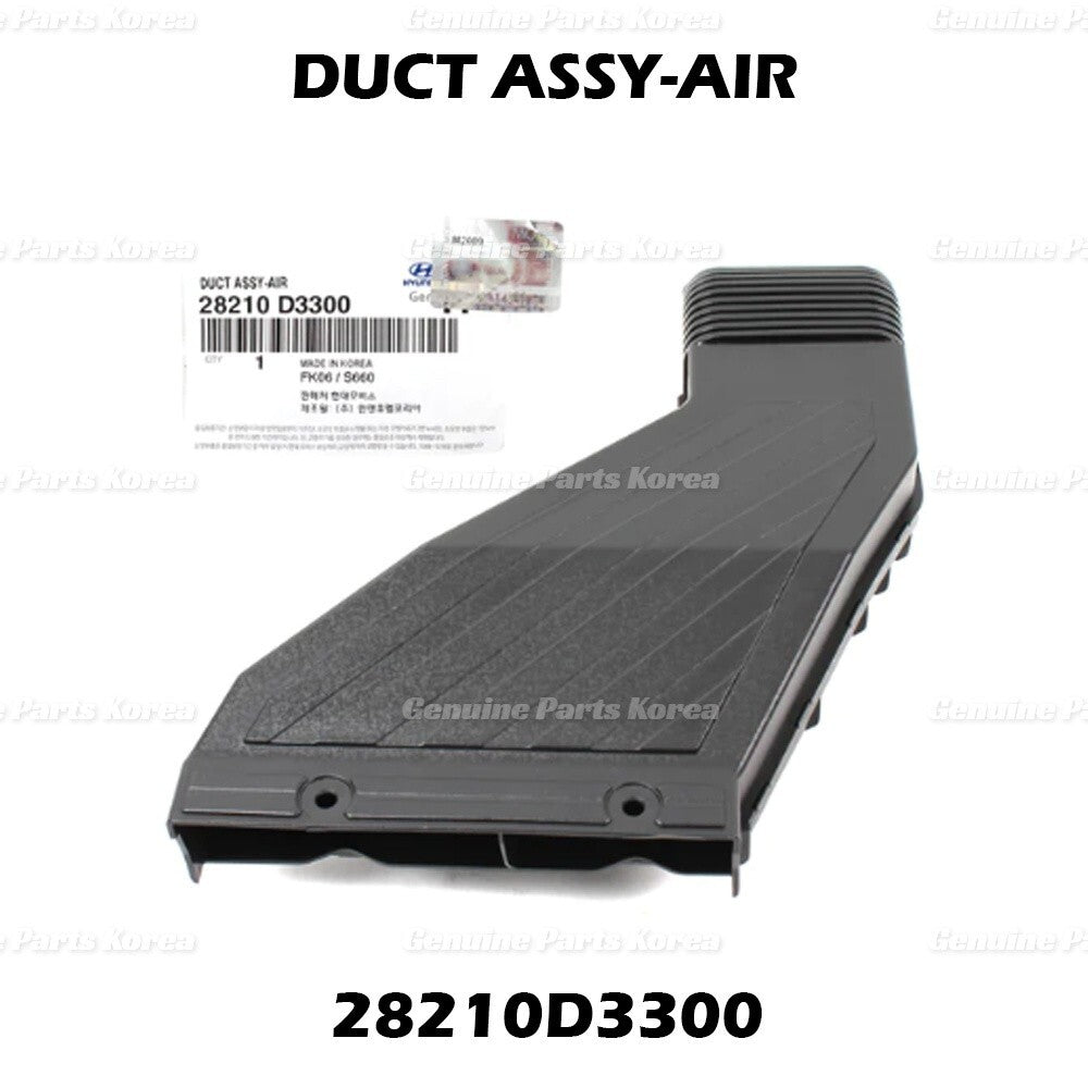 Genuine Air Intake Duct Tube 28210D3300 for Hyundai Tucson 1.6L 2016 - 2018
