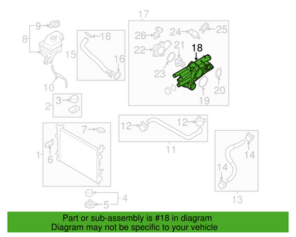 Genuine Thermostat Housing 256202G545 for Hyundai & Kia 2012 - 2016