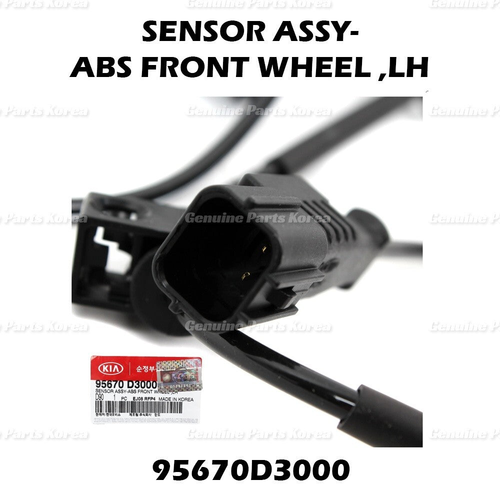 Genuine ABS Wheel Speed Sensor FRONT LEFT 95670D3000 for Tucson Sportage
