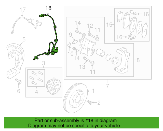 Genuine ABS Wheel Speed Sensor FRONT LEFT 95670D3000 for Tucson Sportage