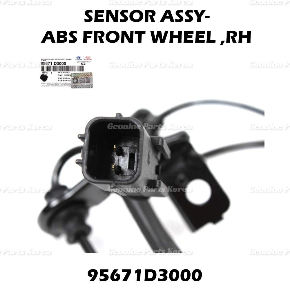 Genuine ABS Wheel Speed Sensor Front RH 95671D3000 for Tucson Sportage