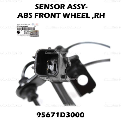 Genuine ABS Wheel Speed Sensor Front RH 95671D3000 for Tucson Sportage