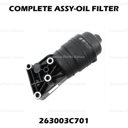 Genuine Engine Oil Filter Housing 263003C701 for Hyundai Genesis Kia K900