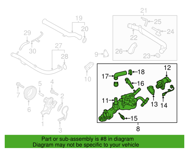 Genuine Thermostat Assy 255003L100 for Genesis G90 2017 G80 2017-2020