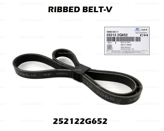Genuine Serpentine Belt and Tensioners 2P 1set for Hyundai Kia Sonata Optima