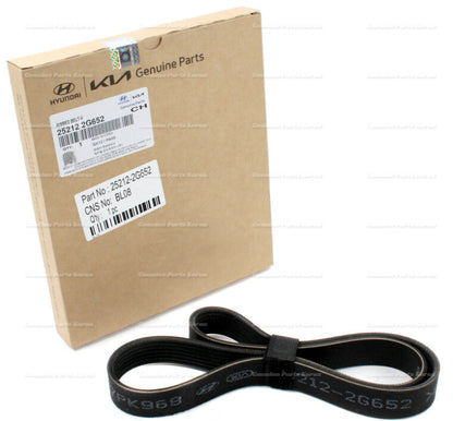 Genuine Serpentine Belt and Tensioners 2P 1set for Hyundai Kia Sonata Optima