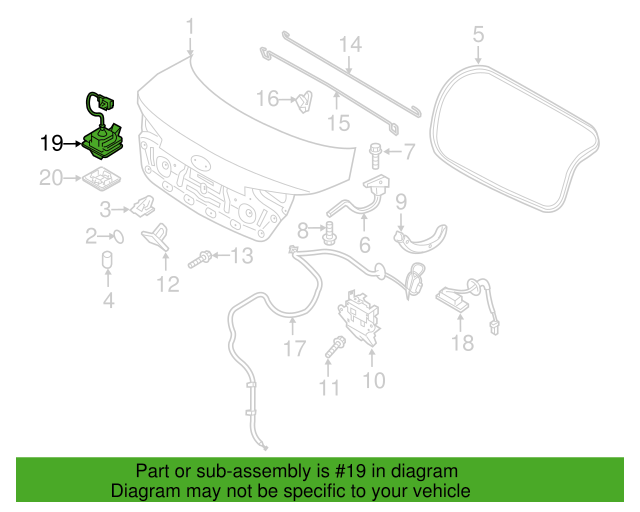 Genuine Camera Back View Rear Assy 957602T000 for Kia Optima 2011