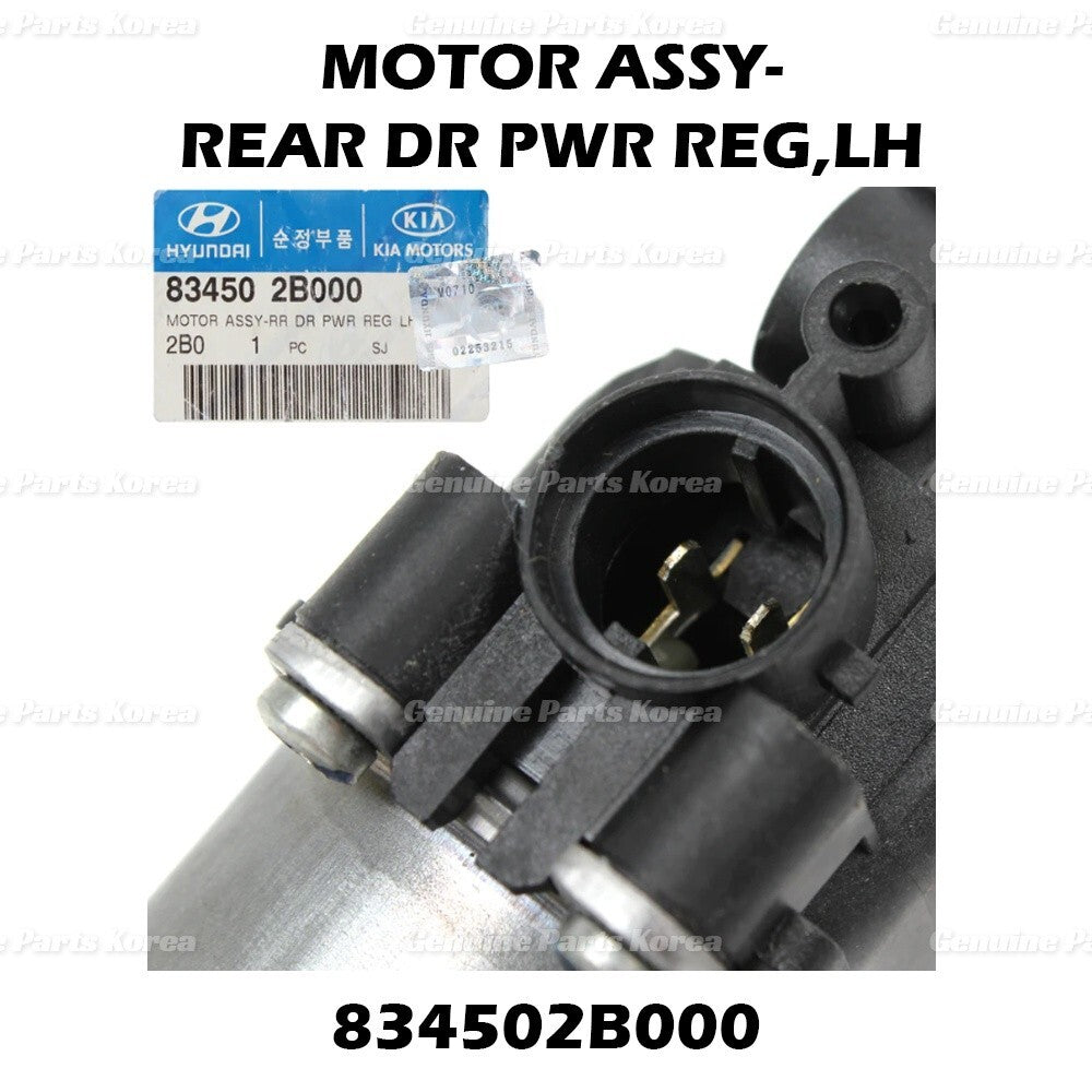 Genuine Window Motor Left Rear 834502B000 for Hyundai Santa Fe 2007-2012